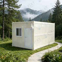 FLKT Maison conteneur pliable et modulaire préfabriquée, design moderne, pour jardin, cabane d'invités autonome
