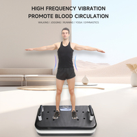 Plateforme vibrante verticale intelligente pour l'exercice corporel complet avec musique Bluetooth et télécommande