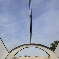 Tente familiale grande capacité 8 personnes, double couche, imperméable, résistante au vent, pour le camping en extérieur, 4 saisons