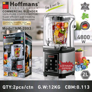 Mixeur Commercial Silencieux Hoffmans le Plus Vendu, Moteur Puissant 4800W, Écran Tactile LCD, Broyeur à Glace pour le Marché Africain (Ghana) - Product Image 6