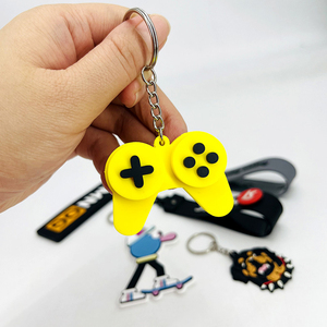 Custom Logo Promotional Soft PVC Rubber <b>Key</b> <b>Ring</b> <b>Key</b> Chain Keychain, Silicone Keyring, Plastic <b>Key</b> Chains - Product Image 4