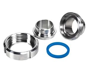 ข้อต่อสุขภัณฑ์ <span class=keywords><strong>SANTHAI</strong></span> SS304/316L แบบ DIN พร้อมปะเก็นซิลิโคน - Product Image 2