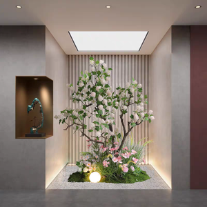 Albero di <span class=keywords><strong>Viburno</strong></span> Artificiale, Albero di Fiori di Ortensia Bianca Finta per Decorazione di Casa, Villa, Hotel, Centro Commerciale, Ufficio e Paesaggistica - Product Image 4
