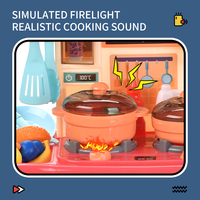 Ensemble de jeu de simulation pour bébé Yrb, mini table à manger, ensemble de cuisine, effets sonores et lumineux, pour garçons et filles, en plastique