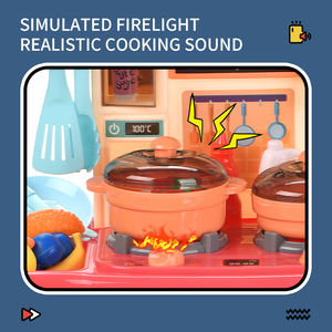 Yrb bébé semblant jouer jeu jouet ensemble Mini Table à manger ensemble <span class=keywords><strong>de</strong></span> <span class=keywords><strong>cuisine</strong></span> son et lumière caractéristiques garçons filles matière plastique - Product Image 6