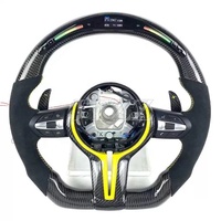 Volant sport en cuir et fibre de carbone LED pour F30 F10 F20 F31 F32 F15 F36 X5 M3 M5 M6 F11 F15 F16 F22 M2