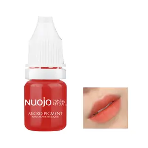 NUOJO OEM Red lips color Tattoo ink Healthy PMU Permanent Makeup color eyebrow lip permanent makeup pigment