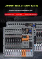 Console de mixage DJ professionnelle 16 canaux sans alimentation pour scènes, églises et systèmes de sonorisation de mariage - Audio intégré MOCO