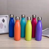 Taza termo de acero inoxidable 304 de doble capa, botella de Cola de gran capacidad, taza de agua deportiva, logotipo personalizado para coche, regalo creativo