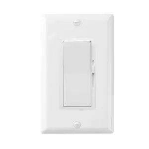 Estándar norteamericano 120V 10A potencia máxima 600W interruptor de atenuación de pared de tres vías de una banda para luz Led regulable