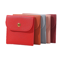 Pochette de rangement pour bijoux en cuir PU, de luxe, portable, style enveloppe, étui anti-poussière pour accessoires, vente en gros