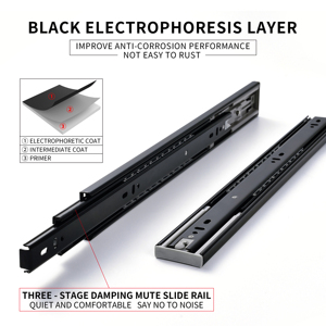 Телескопический выдвижной шарикоподшипник, 45 мм, 450 мм - Product Image 3