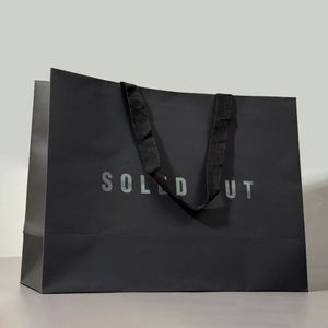 Large <b>Small</b> Medium Black Kraft Paper <b>Gift</b> Bag UV Printing Clothing & Shoes Luxury Style With Custom Logo Printing for Stores - Product Image 3