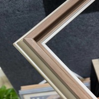 Modern Retro Amerika desain PS garis busa lukisan minyak dekoratif bingkai Strip grosir plastik foto Studio cermin pemasangan