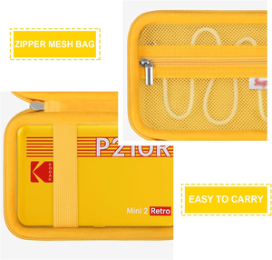 Étui de transport <span class=keywords><strong>KODAK</strong></span> <span class=keywords><strong>Mini</strong></span> 2 Retro 4PASS personnalisé dur EVA Portable Photo Printer Accessoires Sac de rangement pour outils - Product Image 6