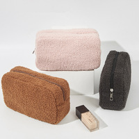 Grande capacité, sac cosmétique portable en PU écologique à motif bonbons, fermeture éclair, pour femme, rangement de maquillage de voyage