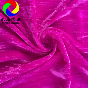 Velours micro-écrasé plissé uni de qualité supérieure, modèle 54'' 100% polyester, en velours micro-écrasé coréen, 5000 crêpes - Product Image 3