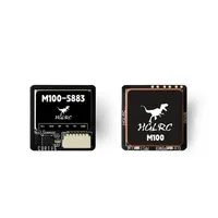 Module GPS HGLRC M100-5883 M10 avec boussole, antenne en céramique, indicateurs LED intégrés, 21x21mm pour avion RC FPV longue portée