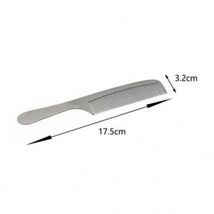 <b>Creative</b> <b>Gift</b> Silver Stainless Steel Hair Styling Comb with Fine Tooth - Product Image 2