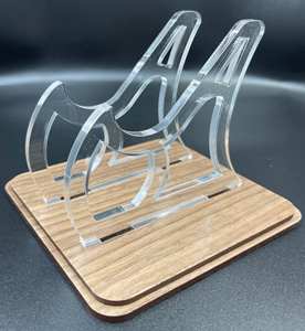 Support de manette de <span class=keywords><strong>jeu</strong></span> flottant en acrylique avec base en bois, support d'affichage pour console de <span class=keywords><strong>jeu</strong></span> PlayStation - Product Image 6