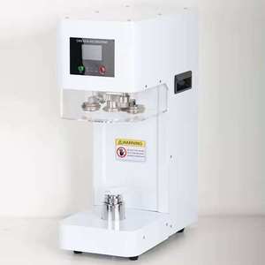 Mới Thông Minh Nhỏ Xách Tay Nhựa Bia Đóng Hộp Nước Trái Cây Cốc Cà Phê Nắp Tự Động Có Thể Niêm Phong Máy - Product Image 3