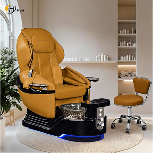 Sillón de Pedicura para Salón de Belleza con Reposapiés y Respaldo Ajustable, Silla de Pedicura con Sistema de Hidromasaje - Product Image 3