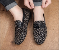 Nouvelles Chaussures d'été pour Hommes : Mocassins Tendance en Cuir Souple à Semelle Souple, Imprimés et Haut de Gamme
