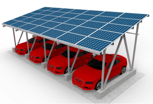 Sistema di parcheggio auto a casa 5KW 10KW 20KW Carport solare montaggio carport impermeabile per 1-2 auto con ricarica EV - Product Image 6
