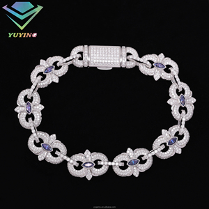Pulsera Infinita de Plata de Ley S925 con Diamantes, 14 mm de Ancho, Color D VVS, Pulsera de Moissanita para Hombre y Mujer, Certificado GRA - Product Image 6