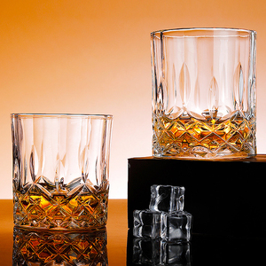 HXGLASS Verre à whisky en cristal réutilisable créatif Style vintage Ins Pinte octogonale en forme de carré Sublimation de bière domestique - Product Image 3