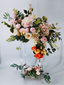 Centros <span class=keywords><strong>de</strong></span> Mesa para Bodas, <span class=keywords><strong>Jarrones</strong></span> Acrílicos Cuadrados Geométricos <span class=keywords><strong>de</strong></span> 80 cm <span class=keywords><strong>de</strong></span> Alto, Soporte para Flores para Decoración <span class=keywords><strong>de</strong></span> Mesas <span class=keywords><strong>de</strong></span> Fiesta - Product Image 2