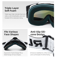 Lunettes de moto anti-buée double couche à dégagement rapide avec sangle réglable pour motocross, dirt bike et VTT – Vente en gros