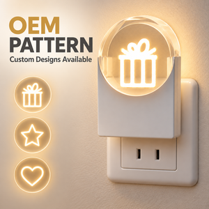 Veilleuse LED personnalisée OEM ODM à brancher, toujours allumée, 2700k blanc chaud, économie d'énergie, lampe de chevet pour chambre d'enfant - Product Image 2