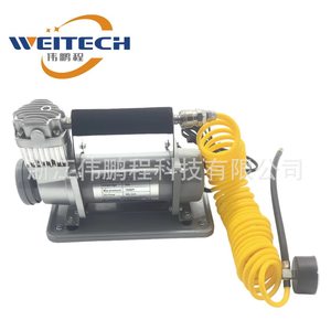 เครื่องสูบลมยางแบบพกพา Weitech 12V แรงดันสูง สำหรับรถยนต์และมอเตอร์ไซค์ - Product Image 2