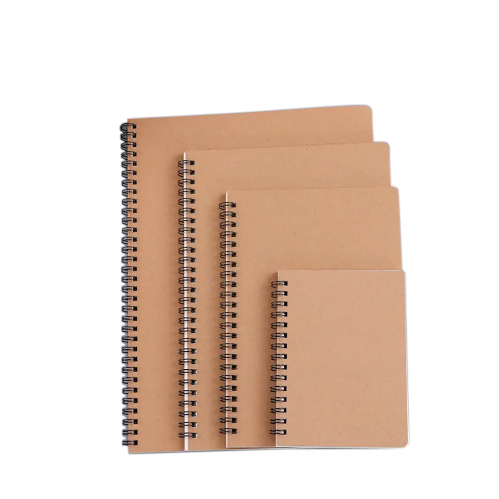 Cuaderno de bocetos de tapa dura A4 A6 B5 personalizado con papel Kraft, cuaderno de notas de papel negro para dibujar, suministros de oficina