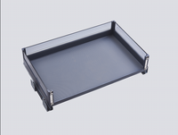 Panier de cuisine chinois moderne et écologique en aluminium et verre trempé, multifonctionnel, à trois côtés, avec un design facile à nettoyer