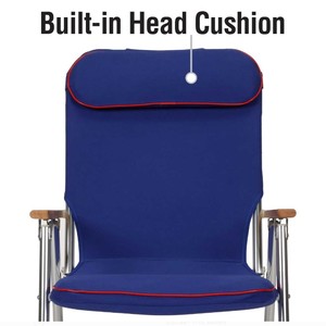 Chaise pliante en <span class=keywords><strong>toile</strong></span> à dossier haut bleue <span class=keywords><strong>de</strong></span> Xiamen Sunshine Marine Hardware Supplier, pliable <span class=keywords><strong>pour</strong></span> un rangement facile - Product Image 4
