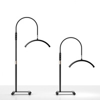 Lampe LED demi-lune en forme de U de 28 pouces avec oreilles de chat, lumière d'appoint pour le soin des yeux, idéale pour les tatouages des sourcils, le nail art et les extensions de cils en salon