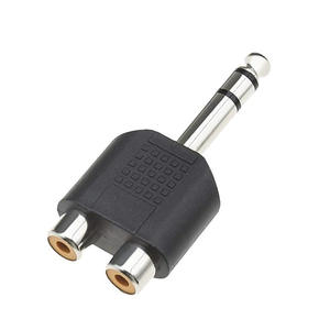 6.35mm Male To Dual Rca Female Audio <b>Adapter</b> 6.5mm Stereo <b>Plug</b> For Audio Equipment Connector - Product Image 3