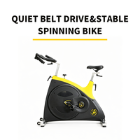 Bicicleta de Spinning con Resistencia Magnética Ajustable, Componentes para Medir la Frecuencia Cardíaca, Marco Estable para Gimnasio y Hogar, Ejercicio Cardiovascular y Moldeamiento Corporal
