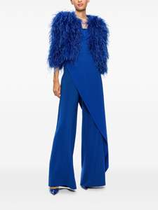 YR1043 Aceptamos Personalización de todo tipo de productos de plumas de avestruz Chaqueta de avestruz real - Product Image 3