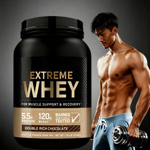 Oem מי גבינה חלבון על אבקת מזון יומי תוסף כושר עבור מבוגרים בני נוער צמיחה שריר ותוסף בריאות - Product Image 5