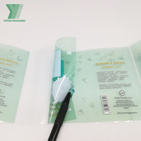 Rouleau d'étiquettes autocollantes transparentes en PVC pour impression de codes-barres bidimensionnels et logos