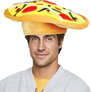 Sombrero de Pizza Divertido para Fiesta de Disfraces de Halloween - Product Image 1
