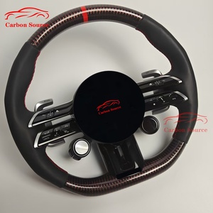 <span class=keywords><strong>Volant</strong></span> en cuir véritable en fibre de carbone personnalisable pour Mercedes-Benz Classe S 222C200 W204205 206 GLC <span class=keywords><strong>AMG</strong></span> Classe A <span class=keywords><strong>AMG</strong></span> <span class=keywords><strong>A45</strong></span> <span class=keywords><strong>AMG</strong></span> - Product Image 2