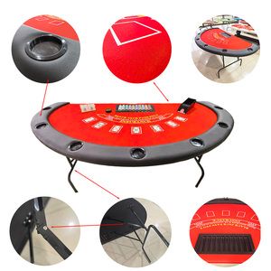Table <span class=keywords><strong>de</strong></span> casino <span class=keywords><strong>de</strong></span> <span class=keywords><strong>Blackjack</strong></span> demi-ronde haut <span class=keywords><strong>de</strong></span> gamme pour 7 joueurs, avec pieds pliables en métal, couleur personnalisée, logo, pour la maison, les fêtes ou la salle <span class=keywords><strong>de</strong></span> poker - Product Image 1