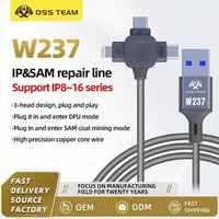 Kabel OSS W237 IDFU 3 in 1 DFU Kabel Teknik Plug and Play untuk iPhone Samsung Mode Flashing Satu Klik Alat Perawatan