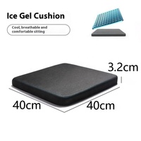 Coussin orthopédique en mousse à mémoire de forme avec gel rafraîchissant et respirant antidérapant pour chaise de bureau, voiture, soulagement des douleurs au coccyx