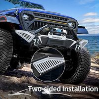 Nouveau pare-chocs avant tout-terrain pour Jeep JL JLU et Gladiator JT (2018-2025) – Barre de protection en acier avec plaque de treuil intégrée, fixation par boulons