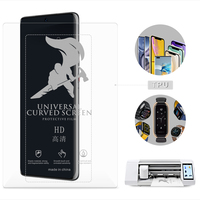 Film de protection intelligent pour téléphone portable en cuir grainé, pour machine de découpe – Vente chaude